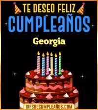 GIF Te deseo Feliz Cumpleaños Georgia
